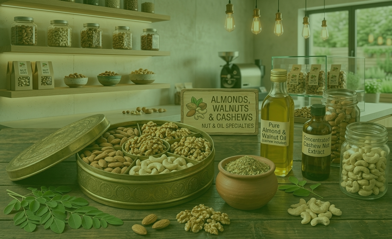 Almonds, Walnuts & Cashews