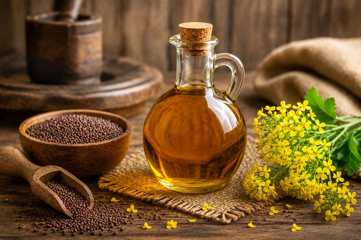 Handcrafted Yellow Mustard Oil – Tradition, Purity & Natural Goodness